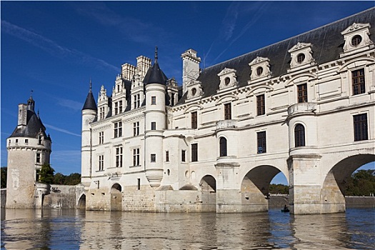 城堡,舍农索城堡,卢瓦尔河,中心,法国