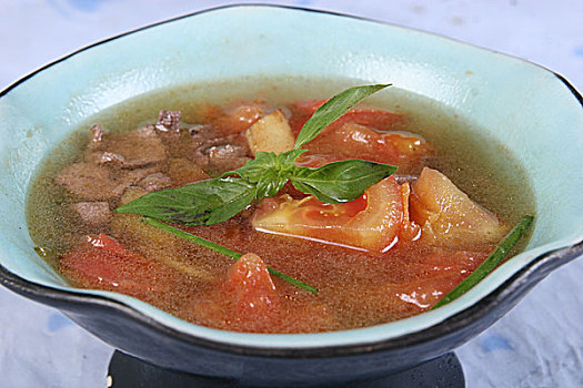 麻油番茄猪肝汤