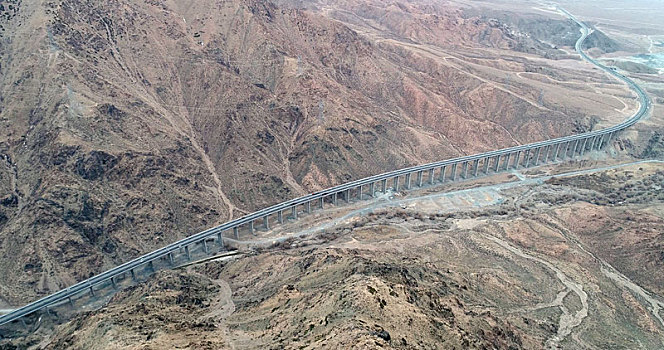 新疆哈密,壮美的天山高速公路