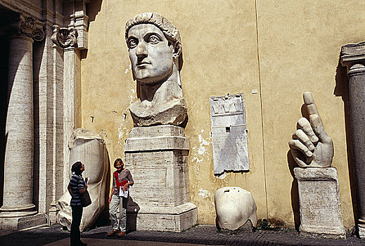 罗马,卡匹多利尼博物馆,室内,罗马人,残留