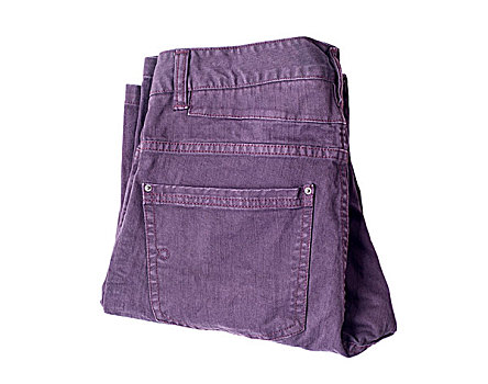 折叠,紫色,牛仔裤,隔绝