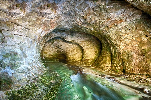 洞穴,河流