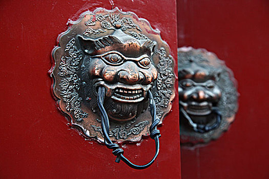 铜狮子,门环,中国,北京,全景,风景,地标,传统