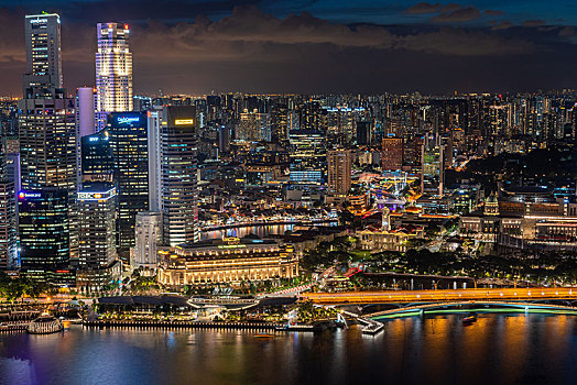 新加坡城市夜景