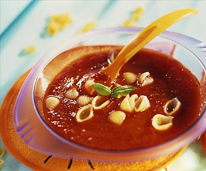 西红柿汤,意大利贝壳面