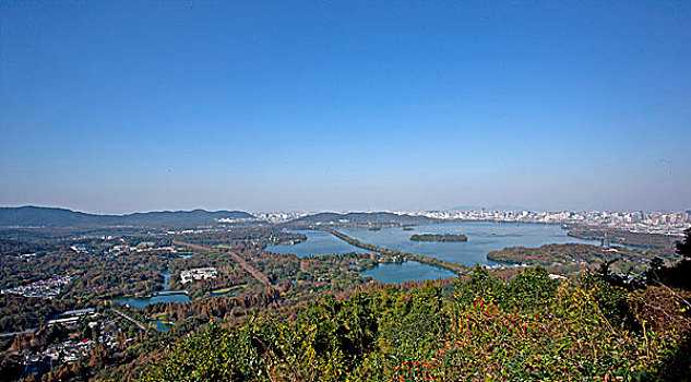 杭州西湖全景