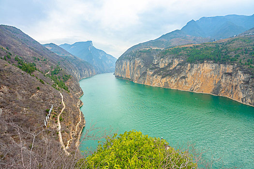 重庆市奉节县白帝城风景区,三峡夔门旅行风光图片