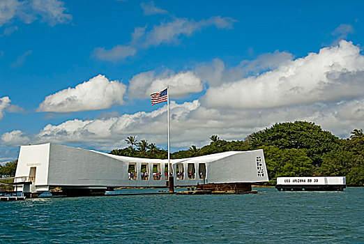 亚利桑那军舰纪念馆,珍珠港,瓦胡岛,夏威夷,美国,北美