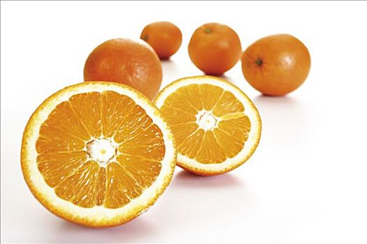 新鲜,橘子,柑橘