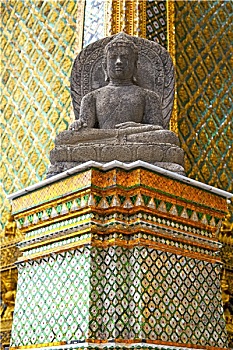曼谷,亚洲,泰国,寺院,宫殿