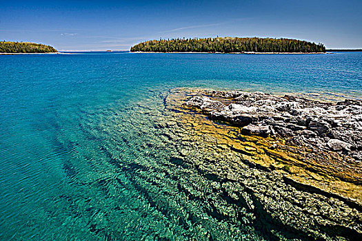 小岛,休伦湖,安大略省,加拿大