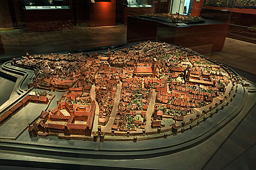 模型,城市,慕尼黑,国家博物馆,上巴伐利亚,巴伐利亚,德国,欧洲