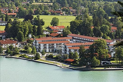 酒店,泰根湖,上巴伐利亚,德国