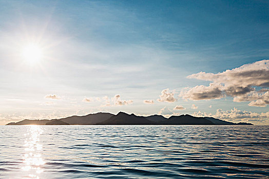 风景,海景,天空,晴天,岛屿,塞舌尔