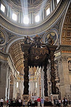 青铜,大教堂,梵蒂冈城,罗马,意大利,欧洲