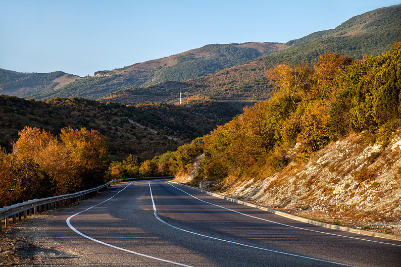 山间公路风景图片图片