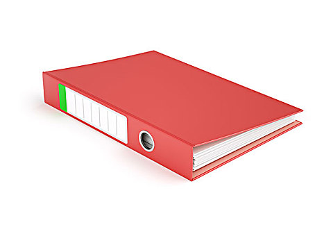 红色,活页簿,隔绝,白色背景