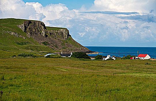 海岸线,靠近,斯凯岛,内赫布里底群岛,苏格兰,英国,欧洲