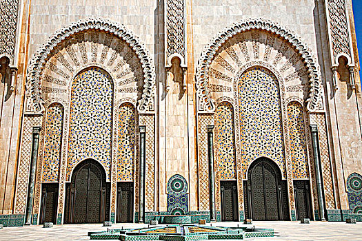 非洲,北非,摩洛哥,卡萨布兰卡,哈桑二世清真寺
