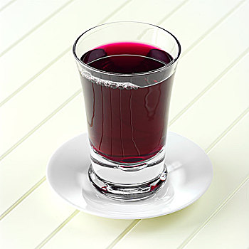 玻璃杯,蓝莓,果汁