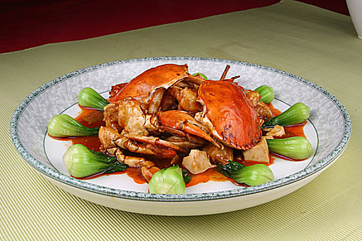 麻婆豆腐蟹