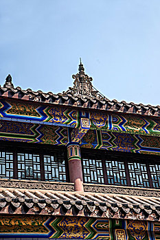 重庆市东温泉镇白沙寺院特色建筑