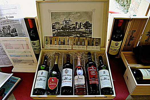 意大利,威尼托,城堡,葡萄酒瓶