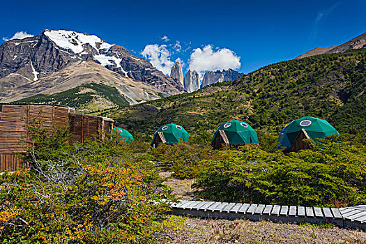 智利,麦哲伦省,区域,托雷德裴恩国家公园,酒店,远足,小屋