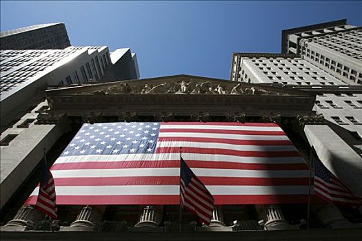 纽约股票交易所,华尔街,金融区,曼哈顿,纽约,美国