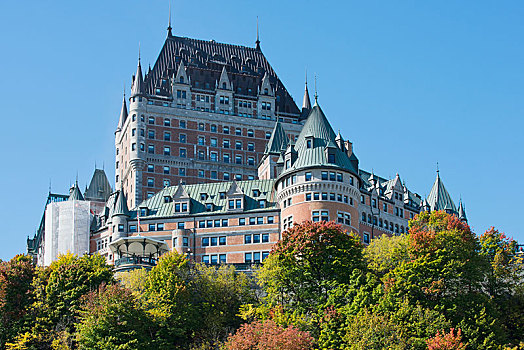 夫隆特纳克城堡,魁北克,加拿大,北美