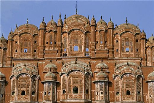 宫殿,风,特写,斋浦尔,拉贾斯坦邦,印度