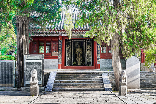 中国河南省登封市嵩阳书院中式古建筑