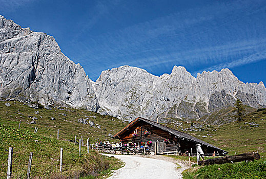 山区木屋,萨尔茨堡州,奥地利,欧洲