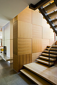 楼梯,现代,宽敞,走廊