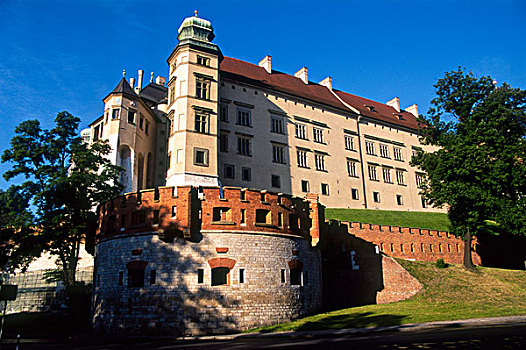 山,皇家,城堡,老城,克拉科夫,波兰