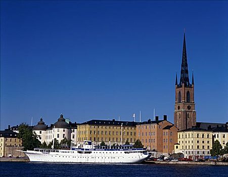 骑士岛,教堂,斯德哥尔摩,瑞典