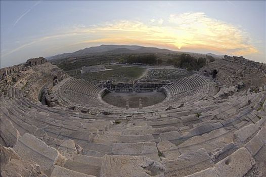 希腊罗马式,圆形剧场,土耳其