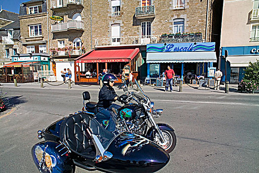 摩托车,布列塔尼半岛,法国
