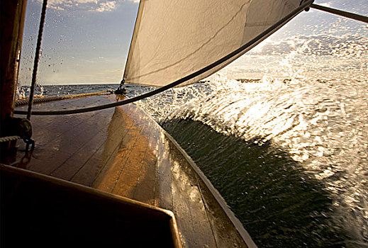 航行,乘坐,帆船,博物馆,游艇,纽波特,罗德岛,美国