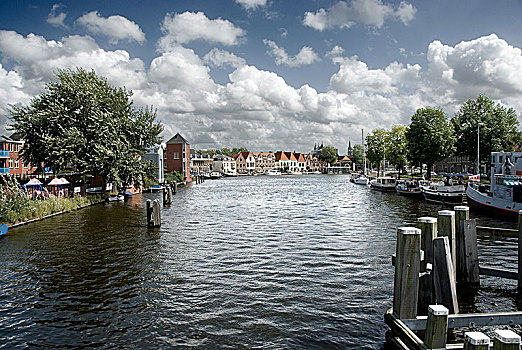哈勒姆,运河,荷兰