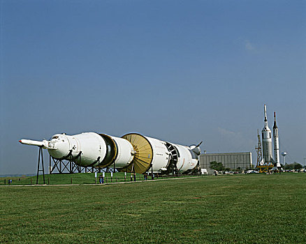 火箭,展示,博物馆,土星5号,太空,中心,休斯顿,德克萨斯,美国
