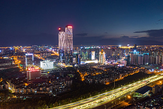 云南昆明城市夜景