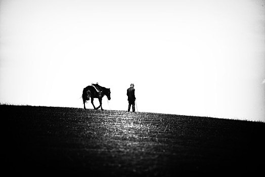 中国新疆那拉提草原的牧民