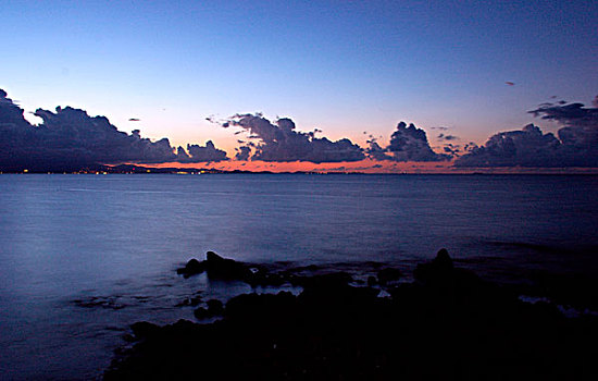 岛屿,波多黎各,黄昏