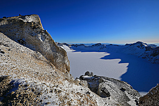 冰雪长白山天文峰