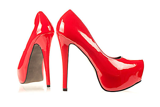 红色,高跟鞋,鞋