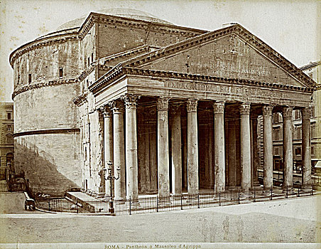 祠庙,罗马,意大利,迟,19世纪,早,20世纪