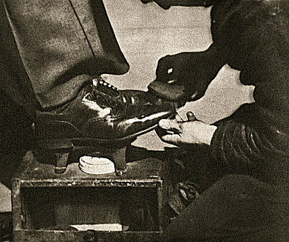 擦鞋,纽约,美国,20世纪30年代
