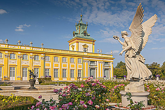 纪念建筑,花园,皇宫,华沙,波兰