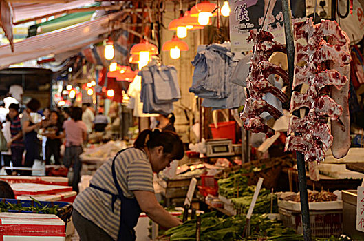 湾仔,市场,香港